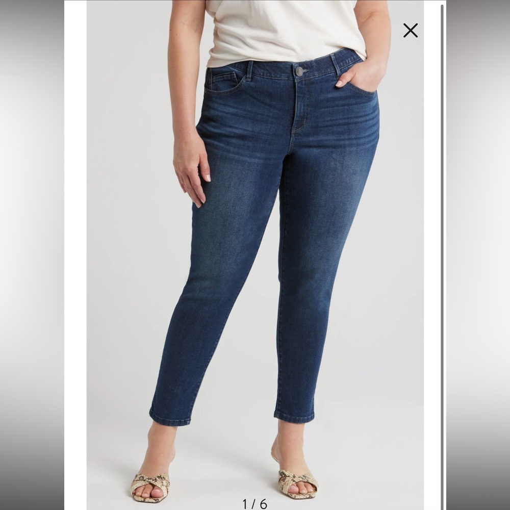 Wit & Wisdom Dark Blue Skinny Jeans